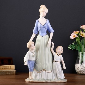 Сувенир керамика "Мама с детьми" 39х20х13 см