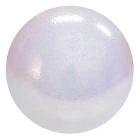 Gymnastic ball PASTORELLI New Generation GLITTER, 18 cm, FIG, white holographic HV. 