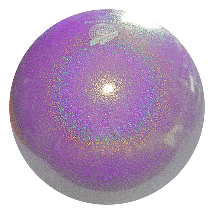 Мяч гимнастический PASTORELLI New Generation GLITTER, 18 см, FIG, цвет светло-сиреневый HV - фото 282745007