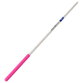 Палка гимнастическая PASTORELLI FIG, длина 59,5 см , с розовым держателем, цвет белый, в пластмассовом чехле