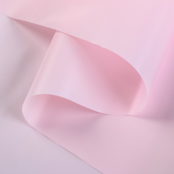 Пленка для цветов матовая "Нуар", светло-розовый, 0,5 х 10 м - фото 798003767