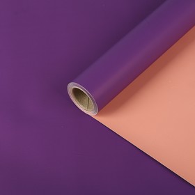 Пленка перламутровая, двусторонняя, фиолетово-розовый, 0,5 х 10 м