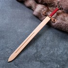 Сувенирное деревянное оружие "Меч двуручный", массив бука, 75 см, микс - фото 3738397