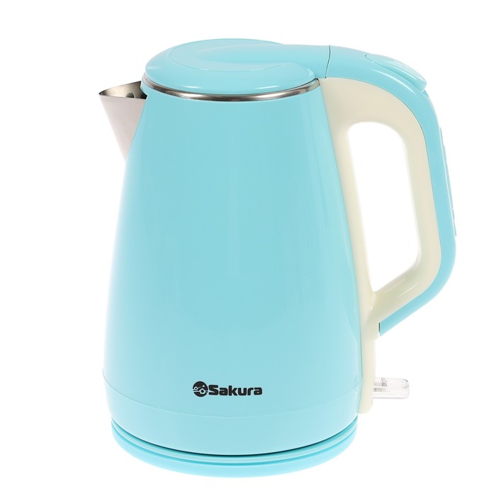Чайник электрический Sakura SA-2146BL, 1800 Вт, 1.8 л, молочно-голубой.