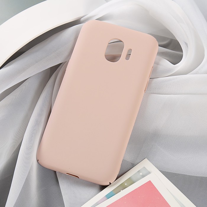 Чехол soft-touch для Samsung Galaxy J2 (2018)/J2 Pro (2018) DF sSlim-34 (pink sand)