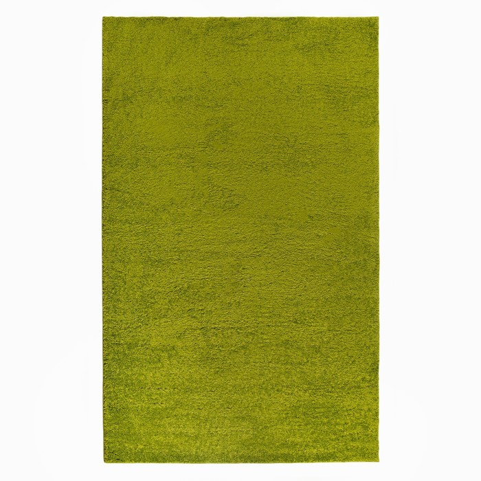 Ковёр Фризе «Шегги», цвет салатовый, 100х200 см