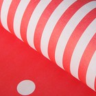 Бумага упаковочная крафт "Полосы-горох на красном", 50 х 70 см, 10 листов Бумага упаковочная крафт "Полосы-горох на красном", 50 х 70 см, 10 листов
