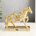 Polyresin souvenir "the Golden horse in fishnet clothes" 12h13,5x4 cm Polyresin souvenir "the Golden horse in fishnet clothes" 12h13,5x4 cm