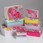 Набор подарочных коробок 10 в 1 «Цветы», 32.5 × 20 × 12.5‒12 × 7 × 4 см - фото 1068300