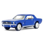 Машина металлическая Ford Mustang, масштаб 1:36, открываются двери, инерция, МИКС Машина металлическая Ford Mustang, масштаб 1:36, открываются двери, инерция, МИКС