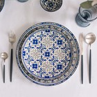 Набор столовых приборов Magistro «Фолк», 4 предмета, цвет серебро, чёрная ручка - фото 799864664