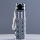 Бутылка для воды 550 мл, "Капельки", на шнурке, в пластиковом чехле, микс, 6х7х21 см Бутылка для воды 550 мл, "Капельки", на шнурке, в пластиковом чехле, микс, 6х7х21 см