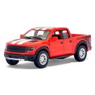 Машина металлическая Ford F-150 SVT Raptor SuperCrew, масштаб 1:46, открываются двери, инерция, МИКС Машина металлическая Ford F-150 SVT Raptor SuperCrew, масштаб 1:46, открываются двери, инерция, МИКС