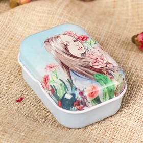 Шкатулка металл прямоугольная "Flowers" МИКС 2,5х6х4 см в Донецке