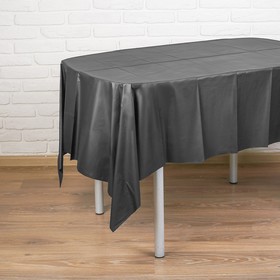 Скатерть «Праздничный стол», 137х183 см, цвет чёрный
