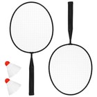 Badminton kids, set of 4 subjects: 2 metal rackets, shuttlecock, ball, mesh, MIX color