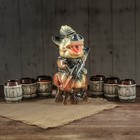 Коньячный набор "Кабан с автоматом", 7 предметов, 1,2 л, цветной, символ года 2019 Коньячный набор "Кабан с автоматом", 7 предметов, 1,2 л, цветной, символ года 2019