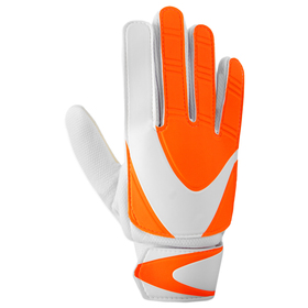 Перчатки вратарские, размер 6, цвет оранжево-белый