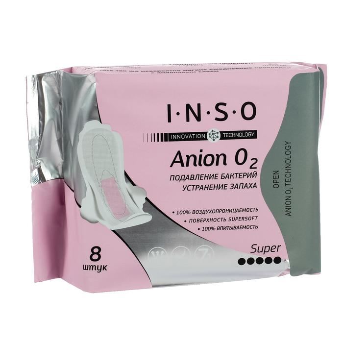 Прокладки гигиенические Inso Anion O2 Super, 8 шт