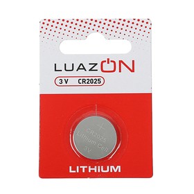 Батарейка литиевая LuazON, CR2025, 3V, блистер, 1 шт 3005559