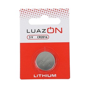 {{photo.Alt || photo.Description || 'Батарейка литиевая LuazON, CR2016, 3V, блистер, 1 шт'}}