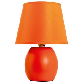 Лампа настольная "Мелисса" 1х40Вт E14 оранжевый 17х17х24см.