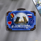 Магнит в форме чемодана «Санкт-Петербург. Мосты» - фото 1337286