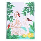 Canvas for cross stitch "Swan", 20 x 15 cm
