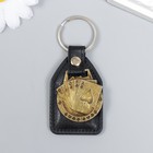 Keychain leatherette, metal Maps 6,8x4 cm