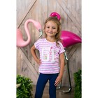 Girl's t-shirt "01", striped, R-R 30 (98-104 cm) 3-4 years 100% cotton Girl's t-shirt "01", striped, R-R 30 (98-104 cm) 3-4 years 100% cotton