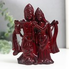 Netsuke Ltd "Shiva and Parvati" dark red 12х9,5x4,3 cm