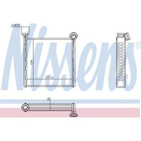Радиатор отопителя NISSENS 71162 3753155