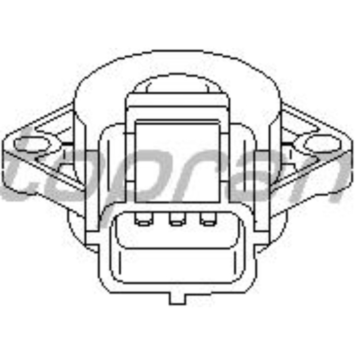 Датчик положения дроссельной заслонки HANS PRIES 301903756