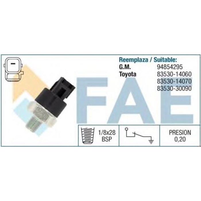 Датчик давления масла FAE 12550