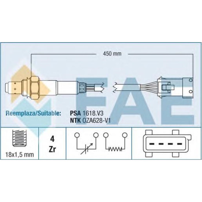 Лямбда-зонд FAE 77433