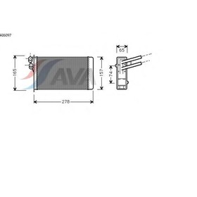 Радиатор отопителя AVA AI6097 3754024