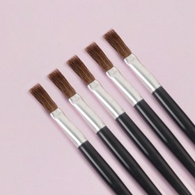 Set of makeup brush, 5pcs 7.5 cm, color black