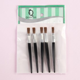 Set of makeup brush, 5pcs 7.5 cm, color black