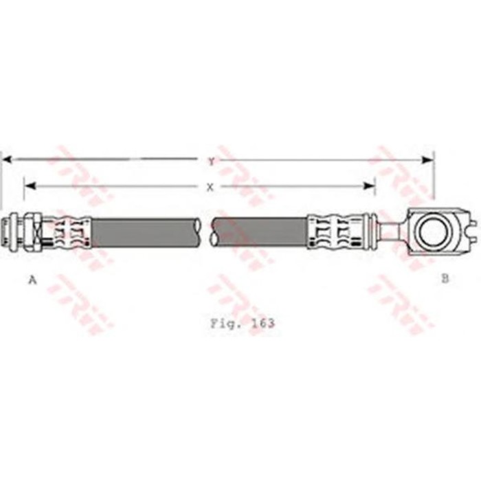 Шланг тормозной TRW PHD349