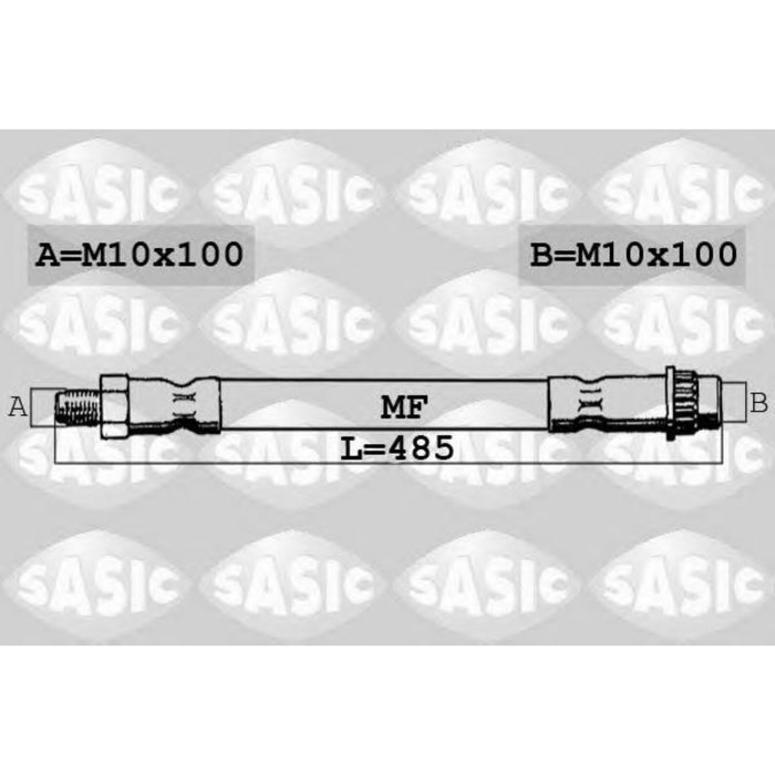 Шланг тормозной  SASIC 6600065