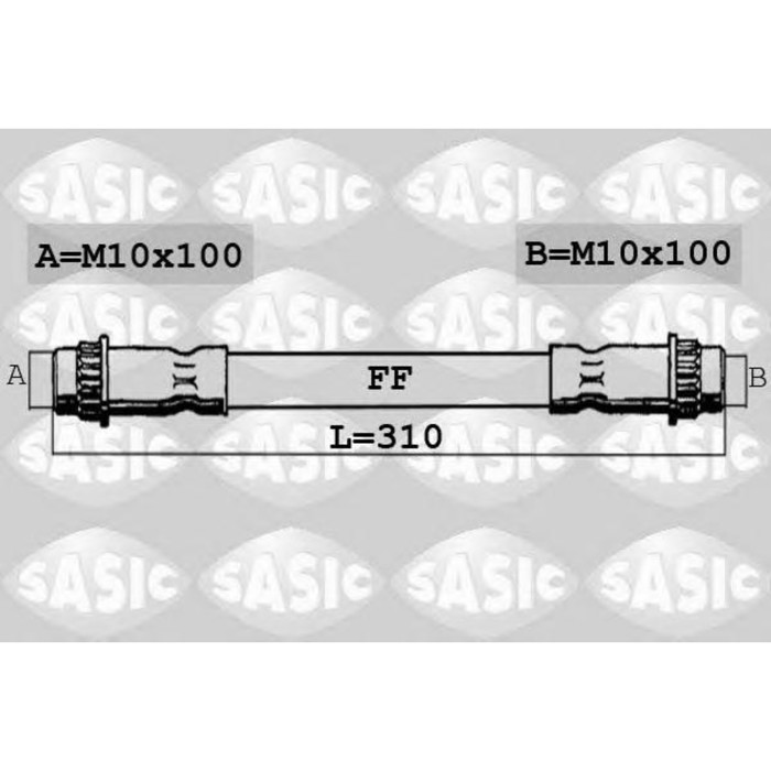 Шланг тормозной  SASIC 6604033