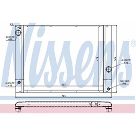 Радиатор системы охлаждения NISSENS 60772 3754948