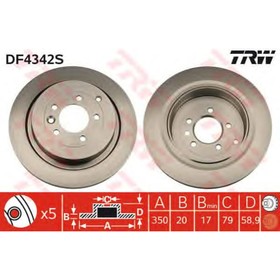 Диск тормозной TRW DF4342S 3754982