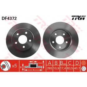 Диск тормозной TRW DF4372 3754984