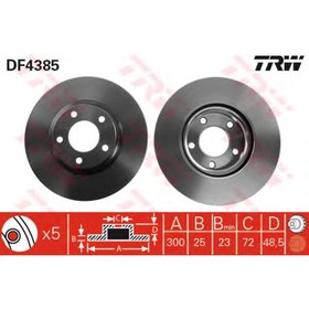 Диск тормозной TRW DF4385 3754986