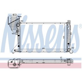 Радиатор системы охлаждения NISSENS 62519A 3755196