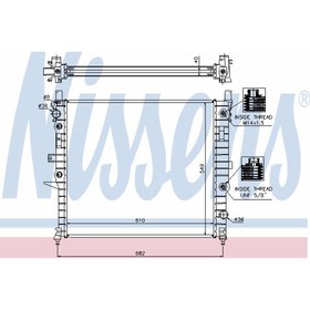 Радиатор системы охлаждения NISSENS 62788A 3755207