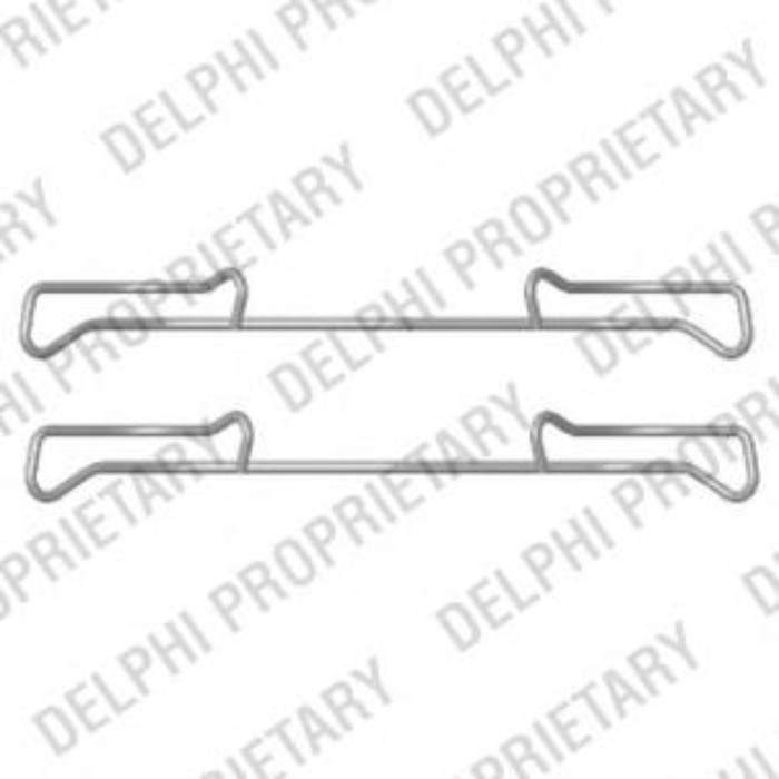 Ремкомплект колодок тормозных DELPHI LX0436