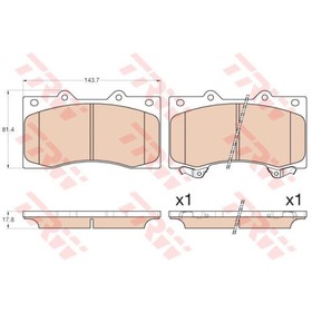 Колодки тормозные дисковые TRW GDB3560 3756347
