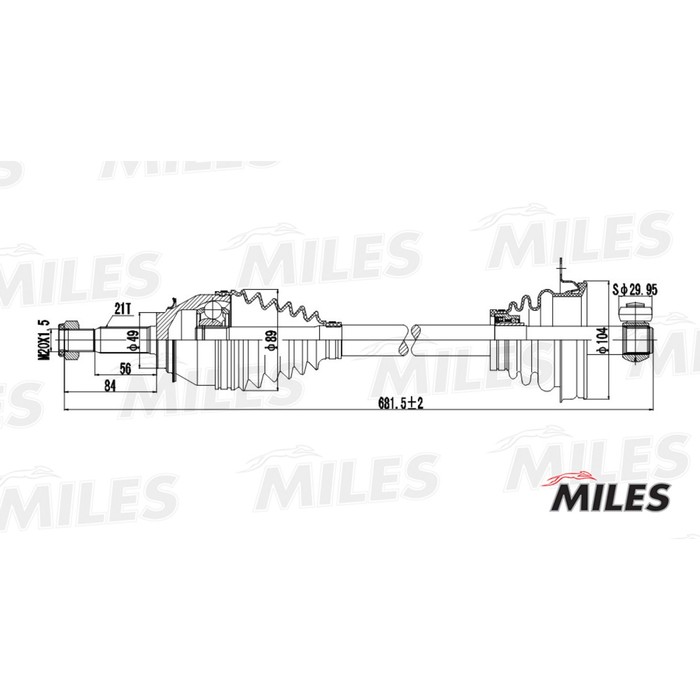 Привод в сборе MILES GC01112